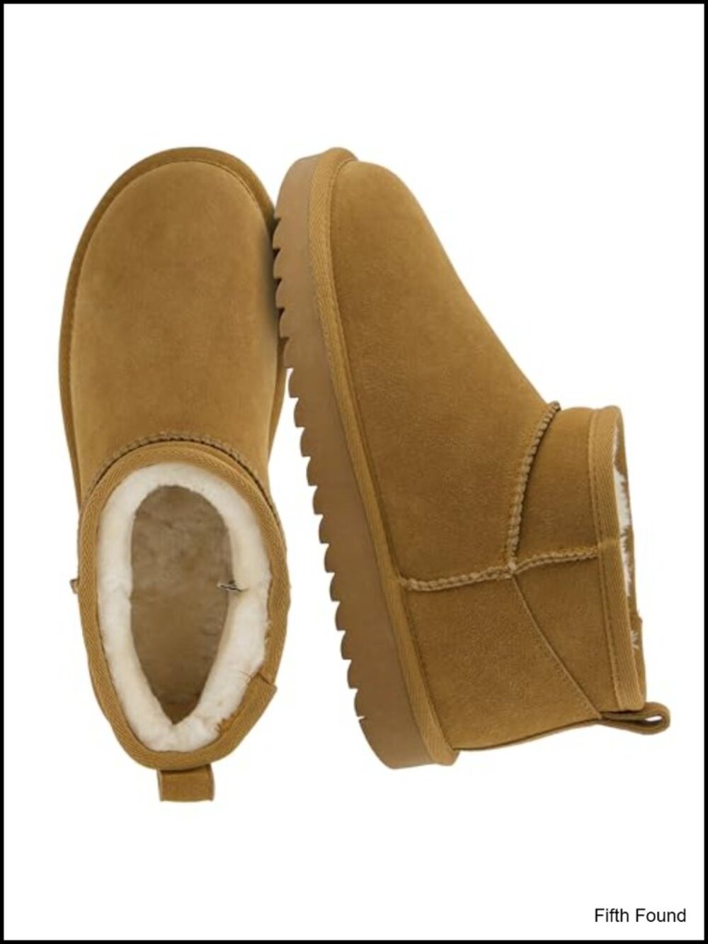 Genuine Suede Leather Ankle Boots Pull On Faux Fur Lined Memory Foam Comfort